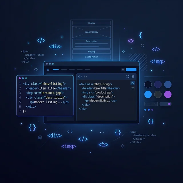 eBay HTML-Vorlage erstellen – Schritt für Schritt